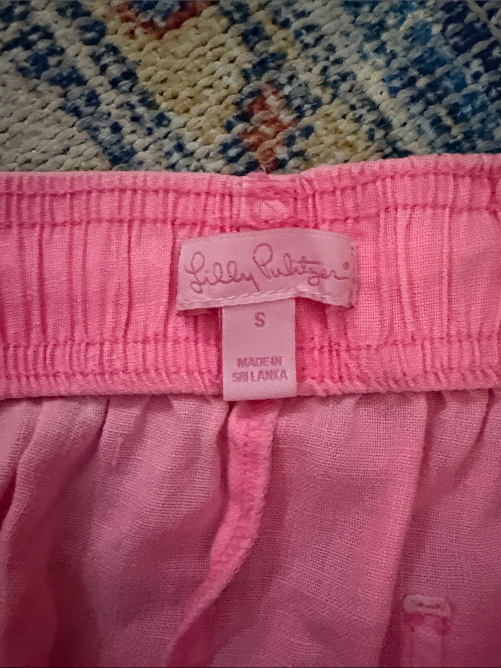 Lilly Pulitzer Taron Linen Pant in Pink SZ S VGUC - Picture 3 of 6